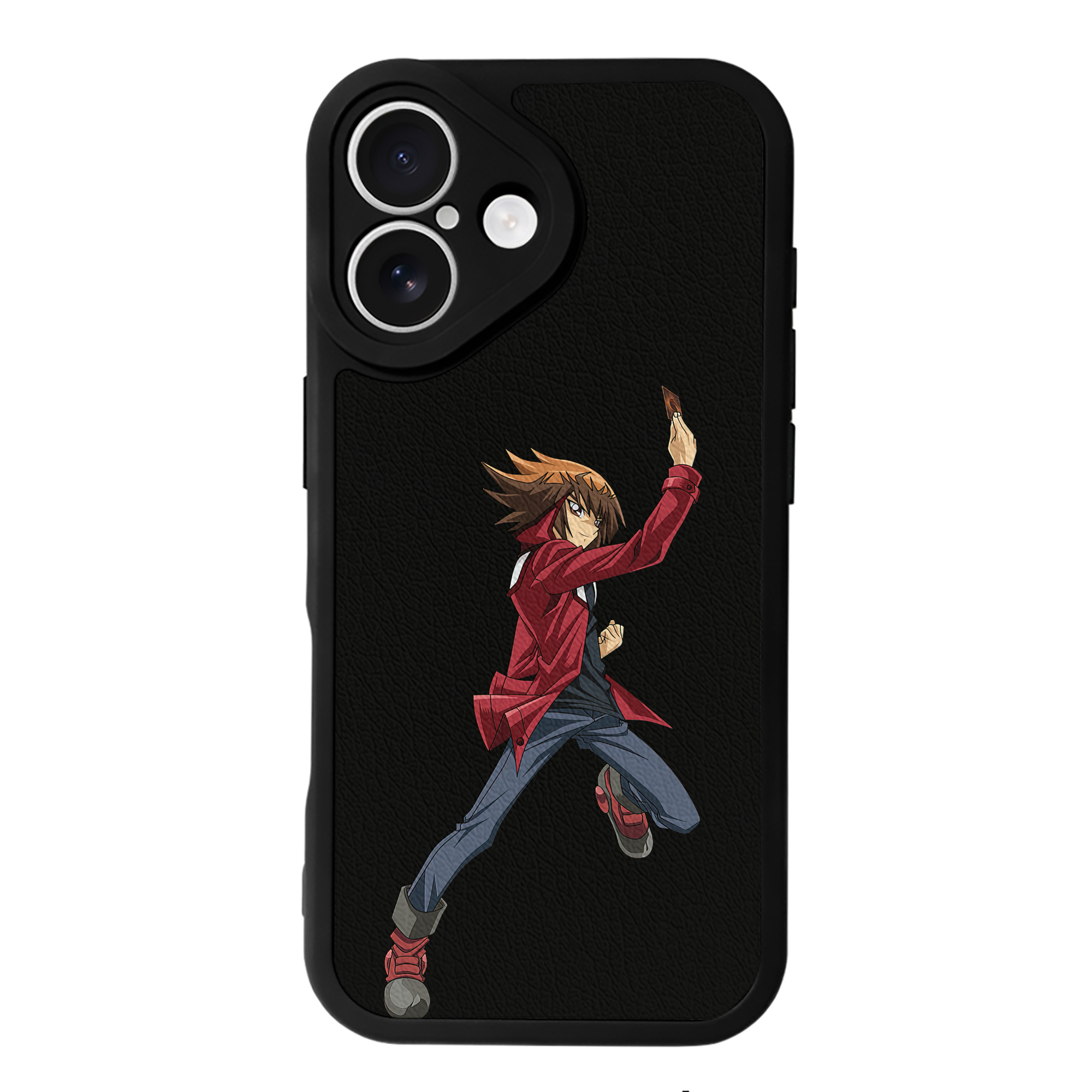 遊☆戯☆王 Yu-Gi-Oh! 【iPhone 16シリーズ対応】シリコンスマホケース（レザー調） 材質：シリコン